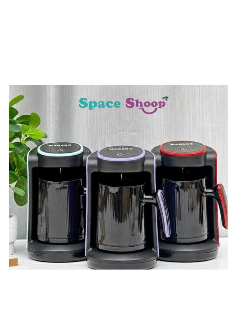 سبيس شوب ماكينة تحضير القهوة التركية والأسبريسو الأوتوماتيكية من مارادو مع نظام ذكي لمنع الفوران وتشغيل بلمسة واحدة تصميم أنيق - Image 2